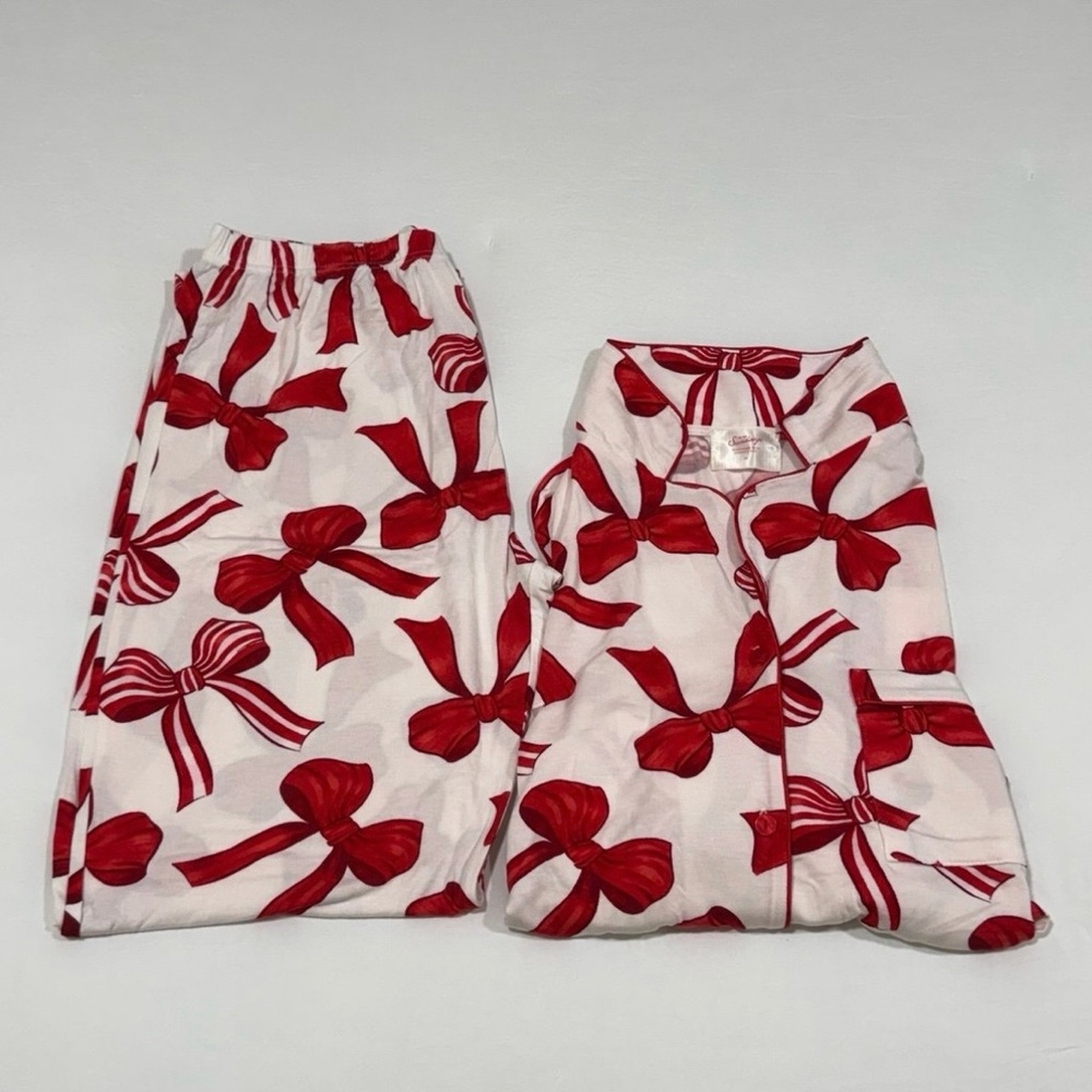 In My Sundays red bow pajama set